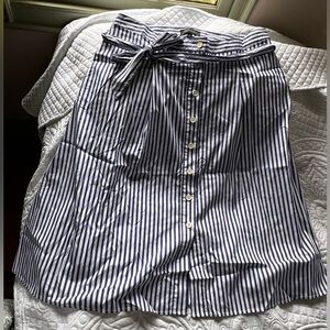 Talbots Stripe Midi Skirt